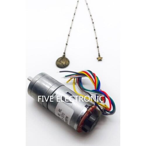 JGA25-370 DC GEAR MOTOR 25GA-370 with Speed Encoder,use for balancing trolley/intelligent robot/Intelligent car/DIY model