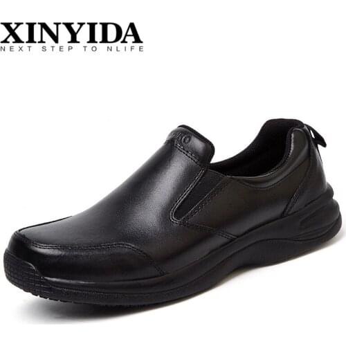 Hotel Kitchen Dining Room Mens Safety Shoes Non-slip Waterpoof Oil-Proof Chef Shoes Casual Flat Working Shoes For Men Size39-44