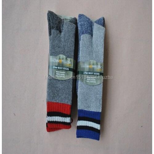 2 pairs USA wool heavy weight boot socks walking socks working socks Mens socks