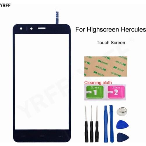 New Touch Glass Panel For Highscreen Hercules Touch Screen Digitizer Sensor Front Outer Glass Lens