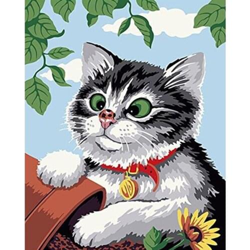 Paris Street DIY Paint By Numbers painting by numbers art paint by number Diy digital oil drawing hand painted