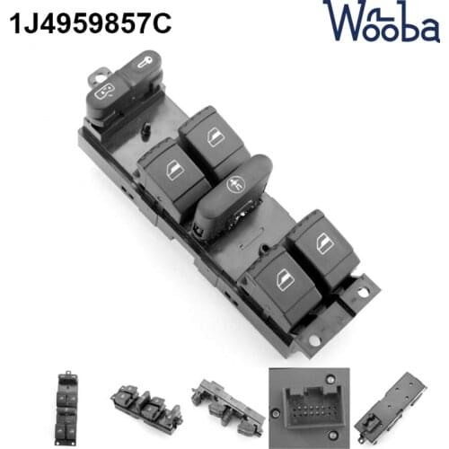 High Quality Electric Control Master Window Switch For Skoda Fabia Octavia Superb Window Lifter Switch Button 1J4959857C