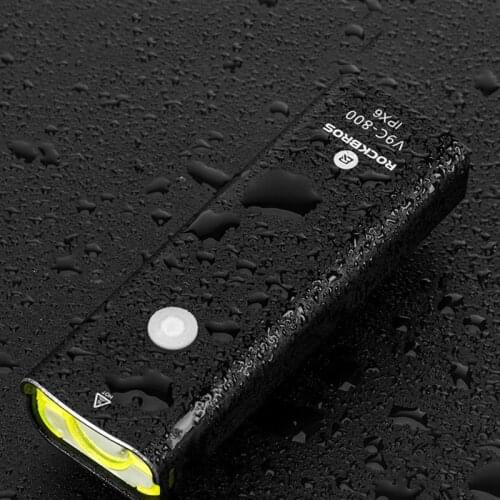 ROCKBROS Bicycle Lights Headlight Night Riding Bicycle Flashlight Strong Light Waterproof USB Charging 5 Modes Bike LED Lamp