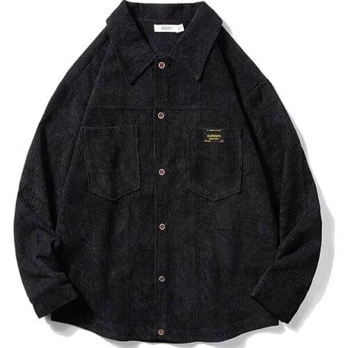RuXi Doker Mens Corduroy Shirts