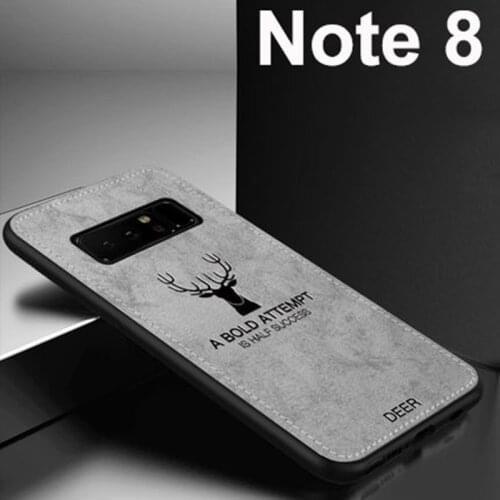 Cloth Deer Back Case For Samsung Galaxy Note8 case For Samsung galaxy Note 8 Full Phone Case N9500 Soft Silicone Shockproof Case