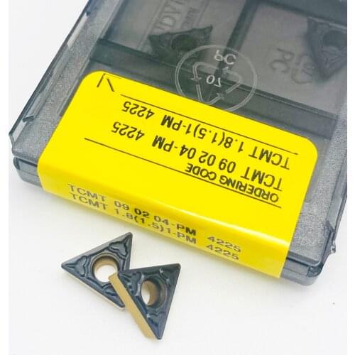 TCMT090204 PM 4225 Carbide Inserts TCMT 090204 Can Be IndexedInternal Turning Tools CNC LatheTools