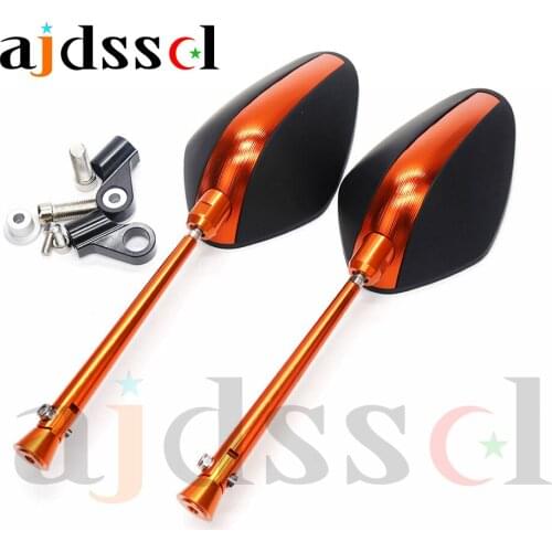 CNC Universal Motorcycle/Scooter Rearview MirrorAluminum Side Mirror For Suzuki Harley Ducati Yamaha BWS PCX RSZ Honda MSX GSXR