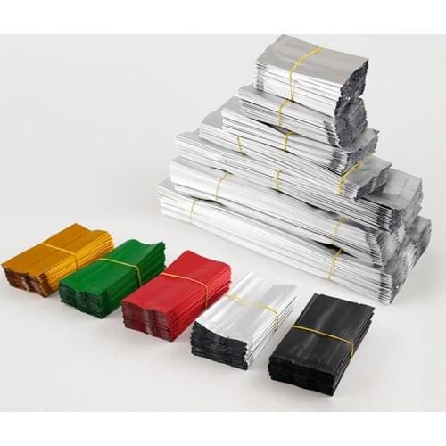 Universal Sealed Aluminum Foil Bag Blank Silver Tin Foil Packaging Bags for Business Tea Food Inner Bag