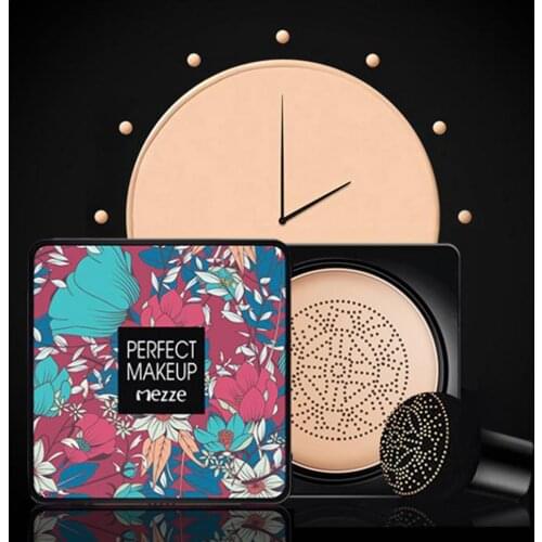 Moisturizing Mushroom Air Cushion Cream Air Foundation Base CC Cream Concealer Whitening Waterproof Brighten Face Base Tone