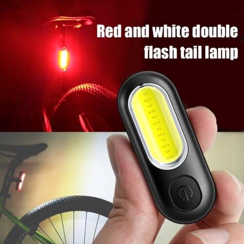 Bike Light Night Warning Light Taillight MTB Road Night Cycling Rear Light USB Rechargable Smart Waterproof Bicycle Accessories
