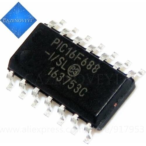 2pcs/lot PIC16F688-I/SL PIC16F688 SOP-14 In Stock