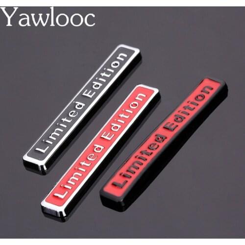 1PC 3D Metal Chrome Limited Edition Car Sticker Badge Decal Auto Motorcycle Emblem Car Styling Car Accessories