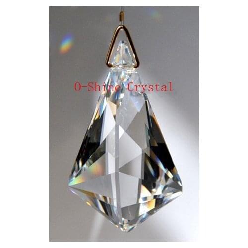 5pcs 76MM CLEAR CHANDELIER CRYSTAL PRISM SUNCATCHER FREE SHIPPING