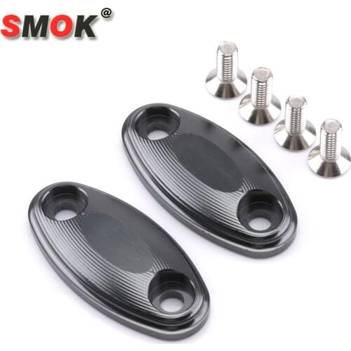SMOK Motorcycle Accessories CNC Aluminum Alloy Rear Mirror Hole Cap Cover For Honda CBR650F 2014 2015 2016 2017 2018