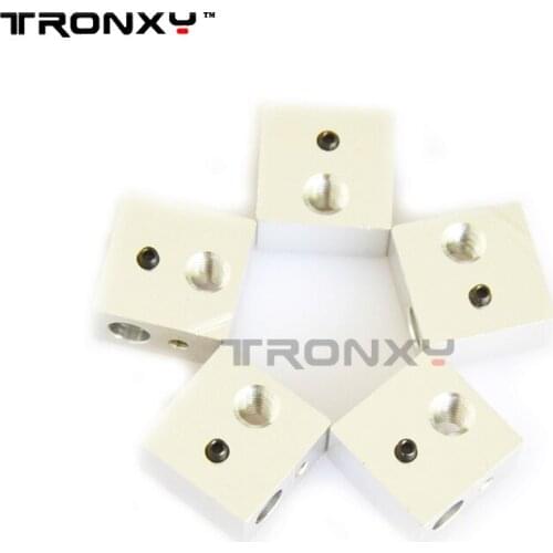 5PCS V6 Aluminium Heating Block Hot End 20*20*10 mm Reprap 3D Printer Reprap Metal