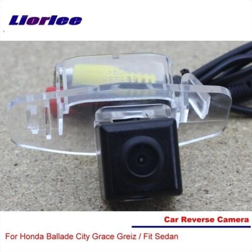 Car Reverse Camera For Honda Ballade City Grace Greiz / Fit Sedan Rear View Back Up Parking CAM High Quality