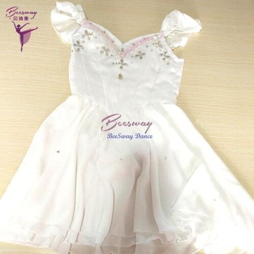 White classical ballet dress women Ballet Stage dance Costume Ballet skirt for girls