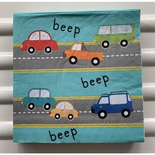 Decoupage wedding elegant tissue napkins paper butterfly flower car handkerchief beautiful serviette birthday party cocktail