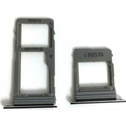 For Samsung Galaxy A8 2018 A530 Single Dual Sim Card Tray & Micro SD Memory Card Slot Holder Replacement Parts