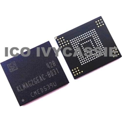 KLMAG2GEAC-B031 eMMC 16GB NAND flash memory BGA IC Chip Used 100% Tested Good