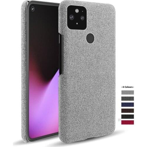 Mobile Phone Case for Goolgle Pixel 4a 4 4XL 3A 3XL XL 2 3 Fabric + PC Antiskid Case Cloth Texture Fit Covers Coque For Pixel 5