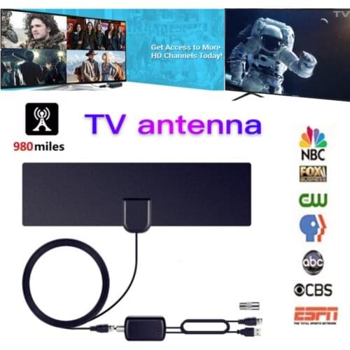 2021 new indoor HD digital TV antenna built-in 900 miles super signal amplifier 4K VHF Freeview local channel clear supercharger