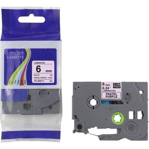 5pack TZe-211 Label Tapes for Brother P-touch 6mm Stickers TZe315 Black on Red Tape Compatible for Brother PTH100 PTD210 E500W