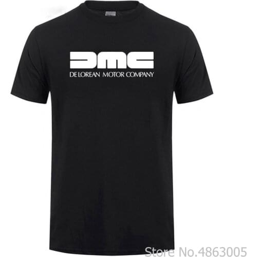 Summer new Men Delorean motor company DMC T-Shirt Cotton Breathable solid colour Tees Tops