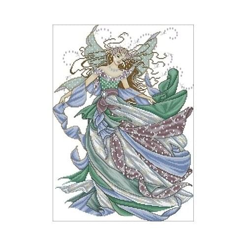 JE-252 Wind Spirit-14CT Needlework,For Embroidery,DIY 14CT Unprinted Arts Cross stitch kits Set Cross-Stitching Home Decor