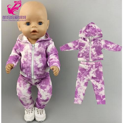 New Born Baby Doll Clothes Hooded Sweater for 18" Girl Doll Jacket Toys Doll Outfits