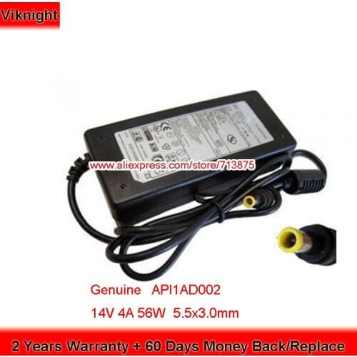 Genuine 14V 4A 56W API1AD002 Laptop Charger for SAMSUNG 152S 152X 153S 172 C23A750X MONITOR Power Supply