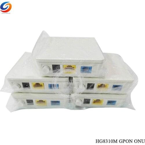 Original New 100pcs Hua Wei HG8310M 1GE ONU GPON ONT Wtih Glass C+ Modem Network Router English Version SC UPC Free Shipping