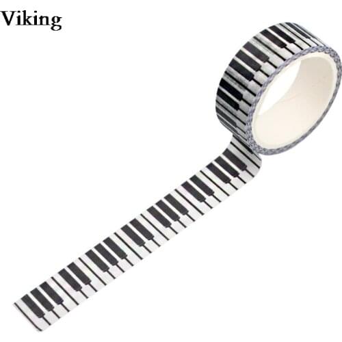 20pcs/set 15mmX5m Piano Washi Tape Instrument Adhesive Tape Diy Masking Tape Scrapbooking Tape Stickers Gift for Friends G0540