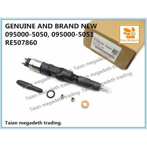 GENUINE AND BRAND NEW DIESEL COMMON RAIL FUEL INJECTOR 095000-5050, RE507860, RE516540 FOR TRACTOR 6045 ENGINE