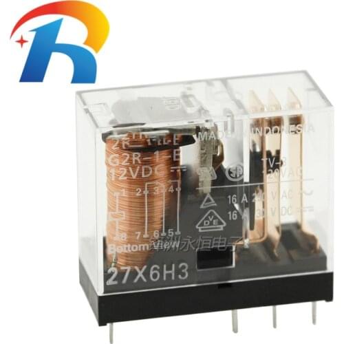 100% New origina G2R-1-E-12VDC DC12V 16A 8PIN Omron power relay