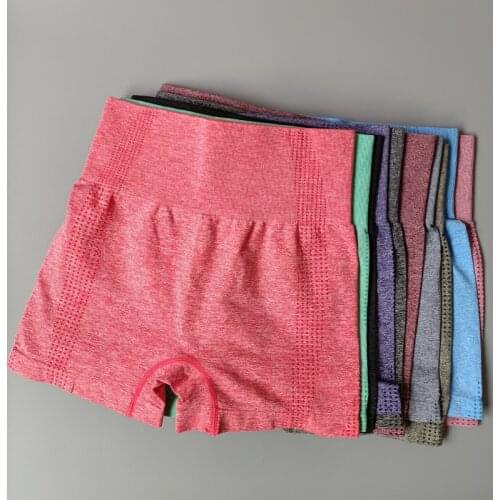 Spring And Summer Sexy High Waist Workout Shorts Seamless Fitness Running Yoga Sport Shorts Scrunch Butt Women Gym Leggings