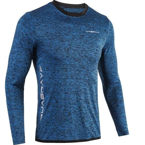 Sports Fitness Clothes Men Outdoor Running Long-Sleeved Quick-Drying Cloth Autumn Winter Basketball Sportswear Tops