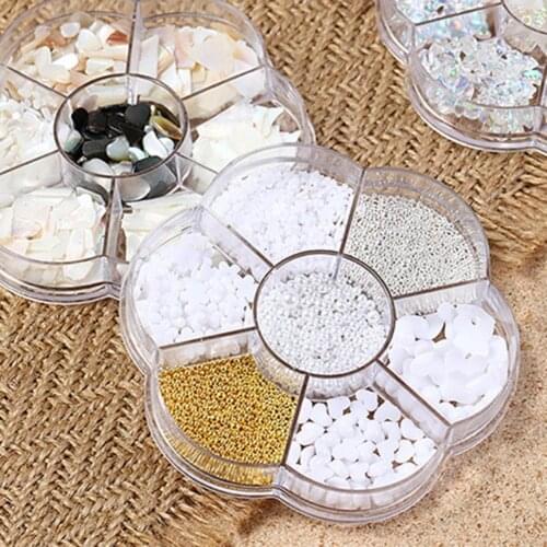 Fine Workmanship Nail Decoration Compact Wide Application Delicate Nail Art Mixed Accessories Pearl Glitter