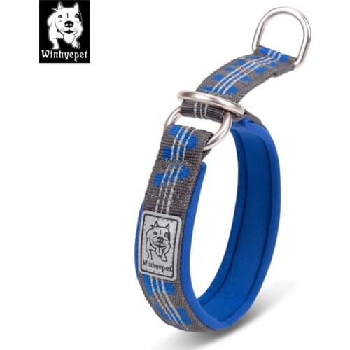 Truelove Dog Training Collar Adjustable Dog Choker Collars Outdoor Reflective Dogs Slip Collars Soft for Medium Large Dogs Pet