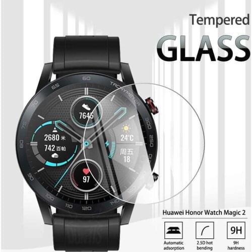 Tempered Glass Screen Protector For Huawei Honor Watch Magic 2 46mm SmartWatch Explosion-proof Anti-Scratch Transparent Film