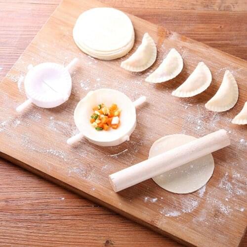 Dumpling Maker Clips Mold Lazy Must Tool Plastic Dough Press Dumpling Pie Ravioli Mould Chinese Food Jiaozi Maker Rolling Pin