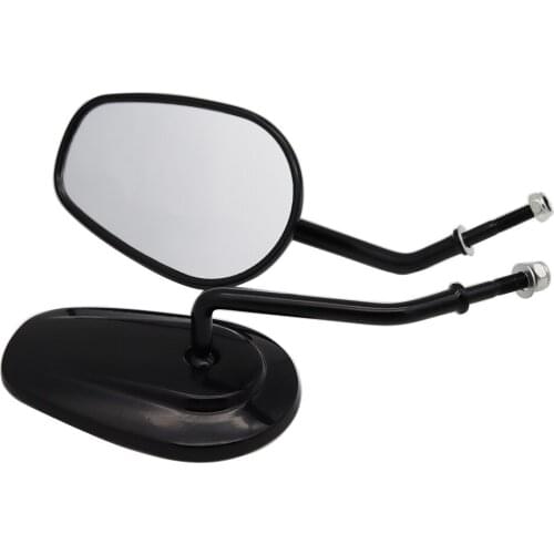 2pcs Motorcycle Rear View Mirrors Rear Side Mirror For 1982-later Harley Softail Road King Road Glide Touring Cruisers