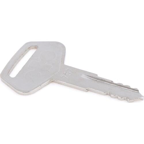 1pc Equipment Tractor Plant Key Excavator Loader Starter Replacement For Komatsu 787 Stainless Steel 55mm