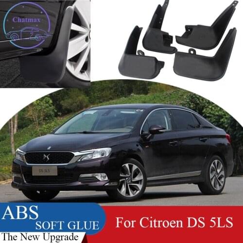 4pcs ABS Front & Rear Fender Protector For Citroen DS 5LS 2014-2017 Car Mud Flaps Splash Guard Mudguard Mudflaps
