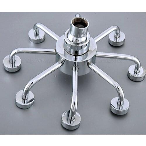 8 inch Round Shower Head Water Rains Shower Head Polished Chrome Bathroom Shower Wall Mounted Bathroom Tools zsh233