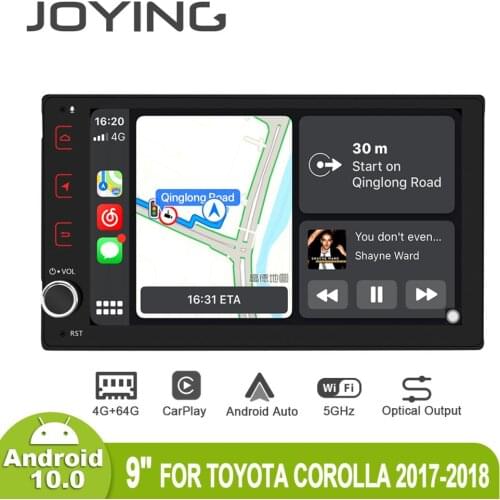 9" Android10 Car Radio Multimedia Player for Toyota Corolla/Tacoma/Auris/Fortuner 2017-2019 GPS SPDIF Carplay DSP SPDIF 5GWiFi