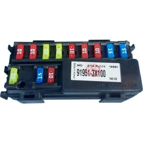 For Hyundai Elantra MD 2014- FuseBox 91951-3X100 Engine Small FuseBox