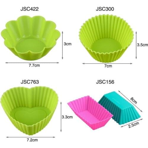 Bake Silica Gel Cup Mold Cake Cup Multi-color DIY Rose Silica Gel Muffin Cup Chocolate Mold Cake Tools Fondant Molds