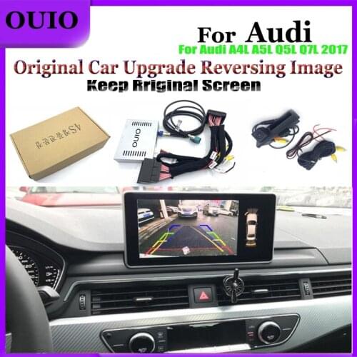 Interface Reversing camera|For Audi A4L A5L Q5L Q7L 2017 2018 2019 Adapter Original screen upgrade image Rear Camera Decoder