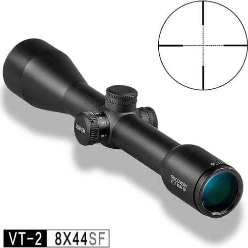 Hot Selling Discovery rifle scope VT-2 8X44SF Magnification 30mm Tube Thin Eyepiece Wired Reticle